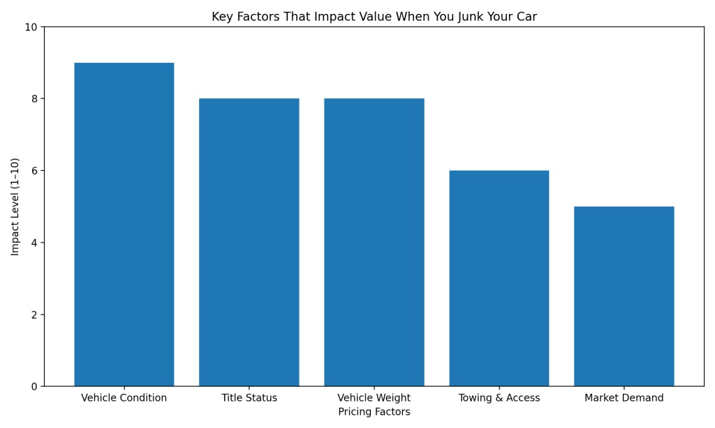 Factors Impact value - junk your car
